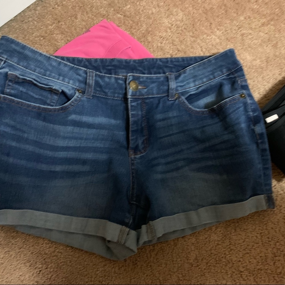 Size 14 blue Jean shorts